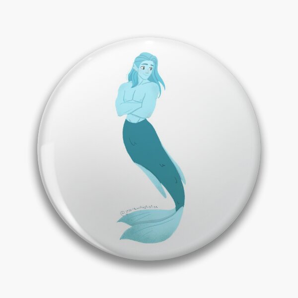 Item preview, Little blue mermaid designed and sold by Jessica Villalobos.