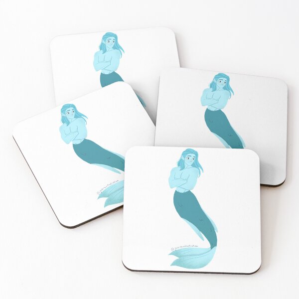 Item preview, Little blue mermaid designed and sold by Jessica Villalobos.