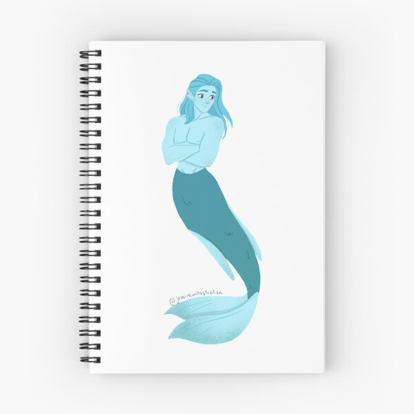 Item preview, Little blue mermaid designed and sold by Jessica Villalobos.