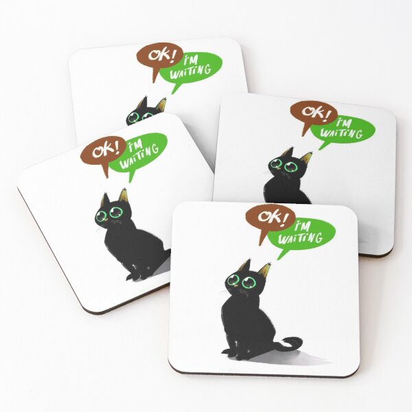 Artikelvorschau, Schwarze Katze (OK! Ich warte) entworfen und verkauft von Ghostach.