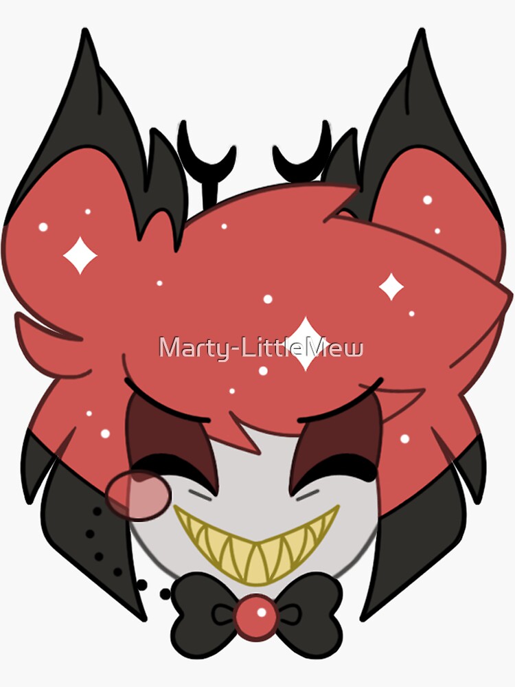 Hazbin Hotel Alastor Sticker Cute Radio Demon Sticker For Sale By Marty Littlemew Redbubble