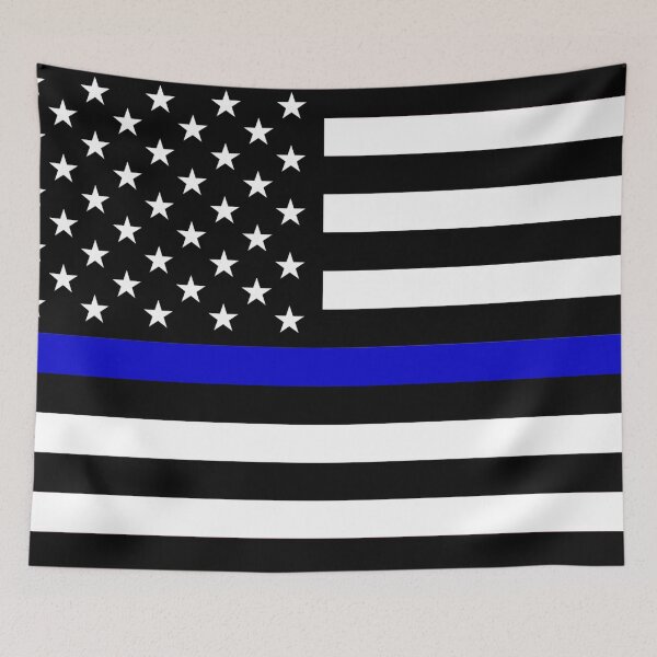 Item preview, Classic Police American Flag -  Back The Blue designed and sold by MagicBoutique.