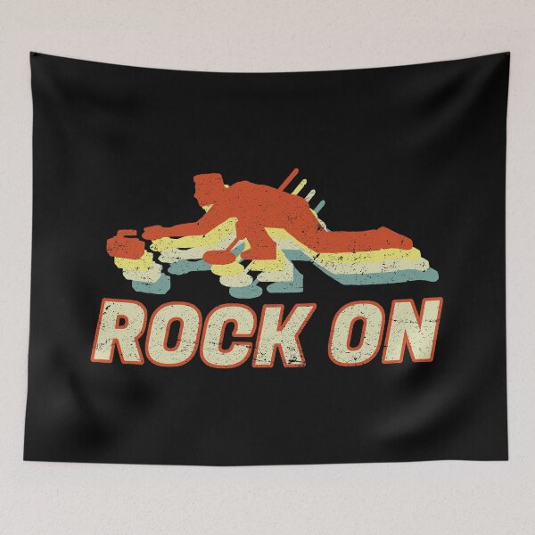 Item preview, Rock On Curling Retro Vintage Ice Sports Gift designed and sold by haselshirt.