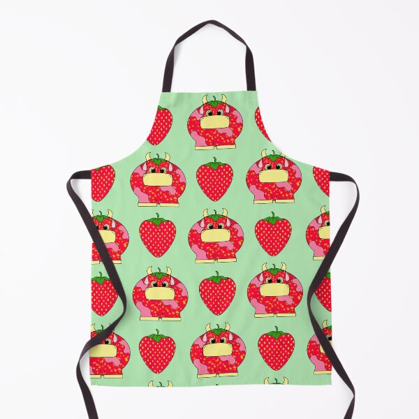 Item preview, (Look at you) Strawberry Cow Pattern (Green) designed and sold by GreySkiesArt.