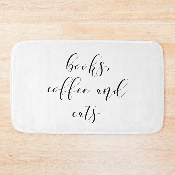 Item preview, Books coffee and cat. only designed and sold by bumperapparels.