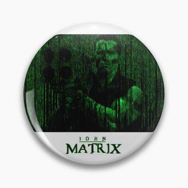 Artikelvorschau, John Matrix in der Matrix (schwarze Schrift) entworfen und verkauft von Pendy777.