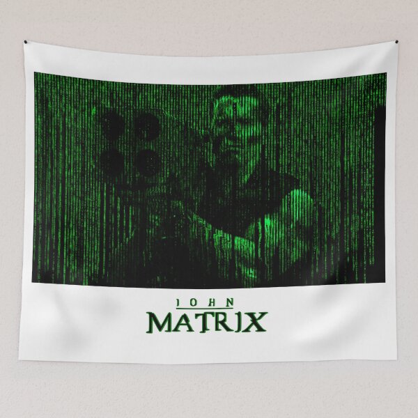 Item preview, John Matrix in the Matrix (Black font) designed and sold by Pendy777.