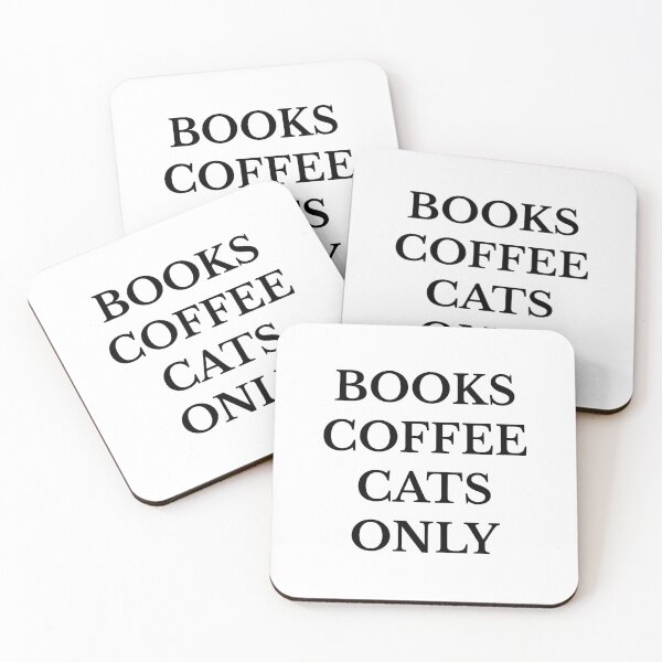 Item preview, Books coffee and cat. only designed and sold by bumperapparels.