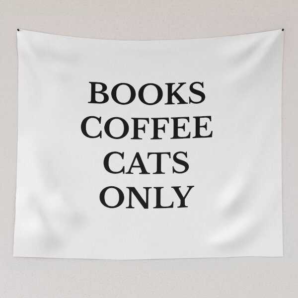 Item preview, Books coffee and cat. only designed and sold by bumperapparels.