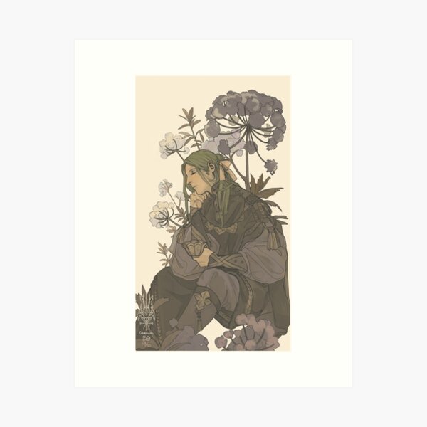 Angelica Tea Art Print