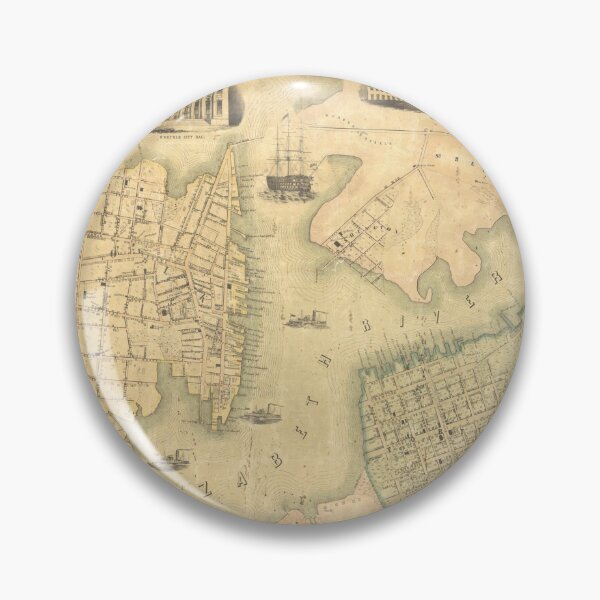 Item preview, Vintage Map of Portsmouth & Norfolk VA (1851) designed and sold by BravuraMedia.