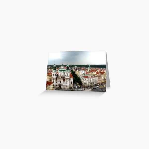 Prague Square Greeting Card
