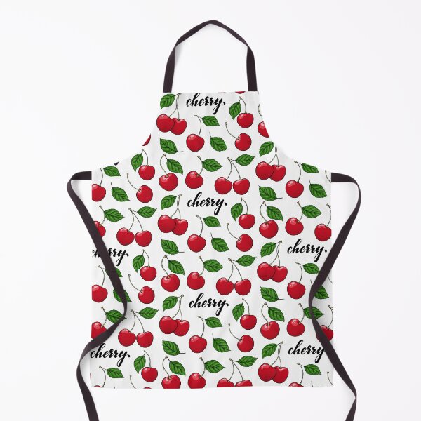 Item preview, set of Beautiful cartoon red cherries with black contour, symbol of summer. designed and sold by Yevheniia Hulinska.