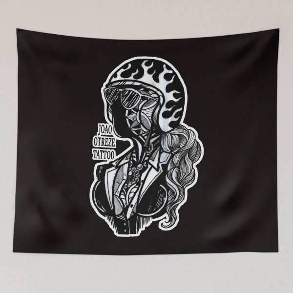 Item preview, The Joao Otreze tattoo biker lady designed and sold by JoaoOtreze.