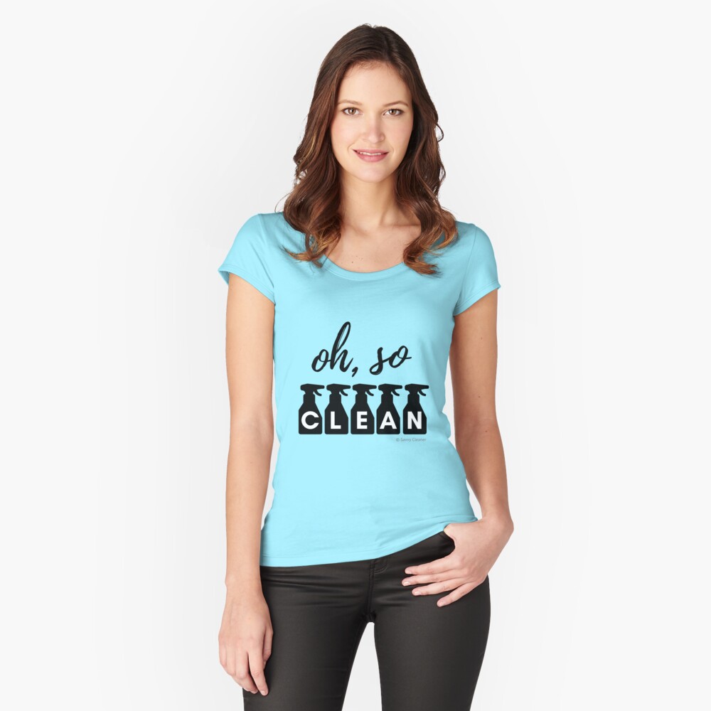 Item preview, Fitted Scoop T-Shirt designed and sold by SavvyCleaner.