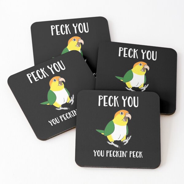 Item preview, Peck you, you peckin peck - white bellied caique designed and sold by FandomizedRose.