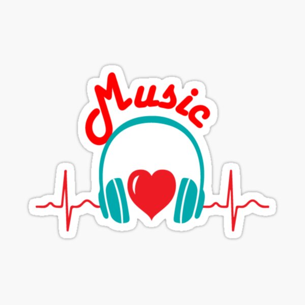 "Music Lover Sticker" Sticker for Sale by AliEmad56 Redbubble