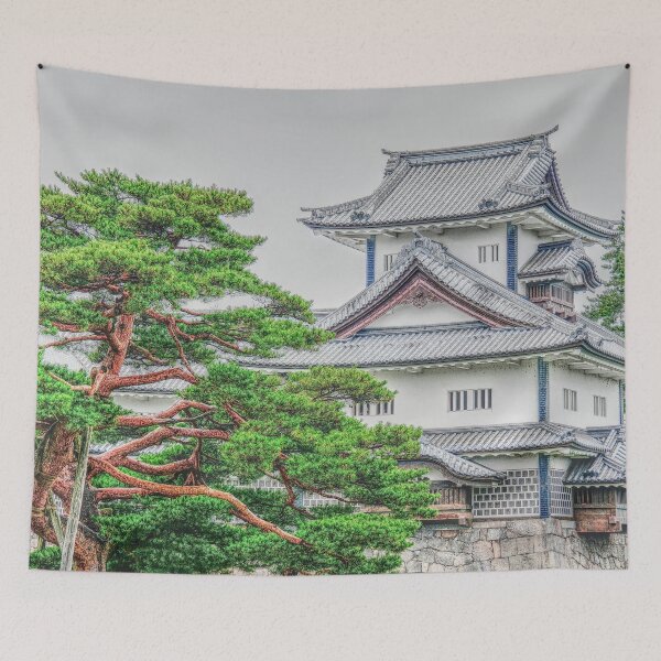 Item preview, Kanazawa Castle Japan sketch in color designed and sold by Moritz Schwäble.