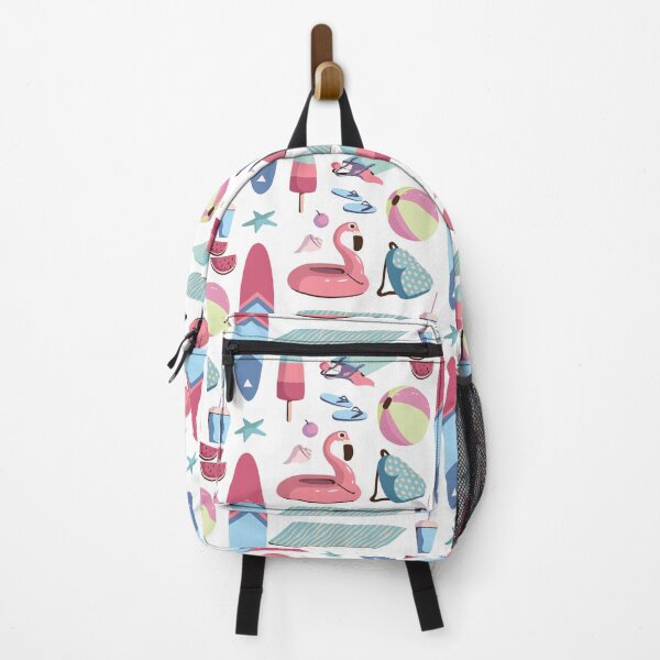 Item preview, Colorful beach elements print designed and sold by Bakulina.