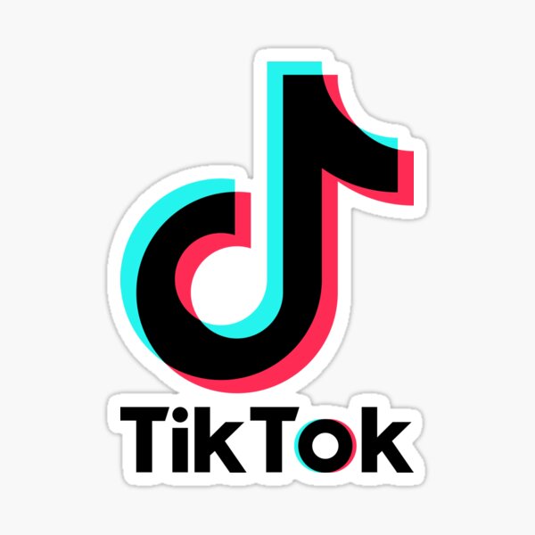 "TIKTOK LOGO" Sticker by island2x | Redbubble