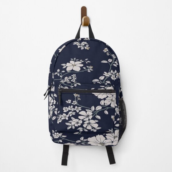 Item preview, Floral Printed Pattern, Navy Blue, designed and sold by thelastelement.