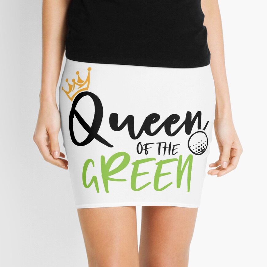 Green mini 2025 skirt queen