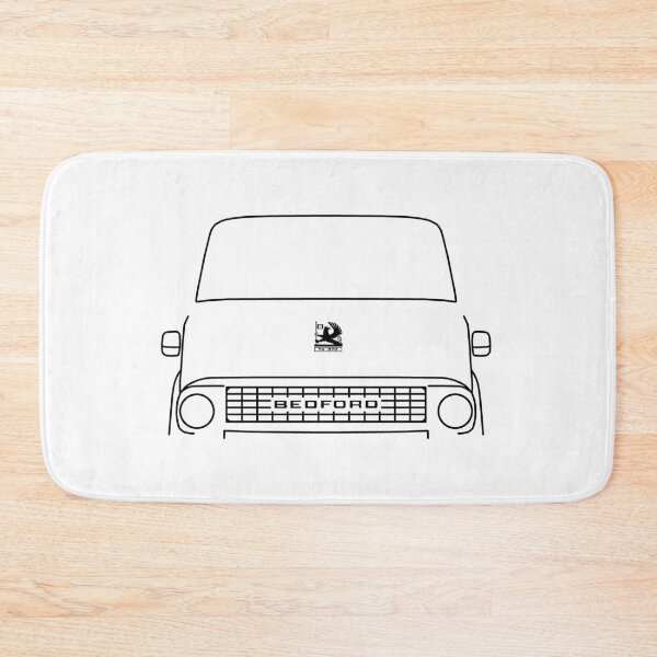 Item preview, Vintage Bedford TK lorry black outline graphic designed and sold by soitwouldseem.