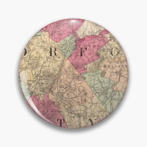 Item preview, Vintage Map of Norfolk County MA (1871) designed and sold by BravuraMedia.