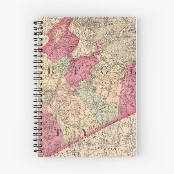 Item preview, Vintage Map of Norfolk County MA (1871) designed and sold by BravuraMedia.