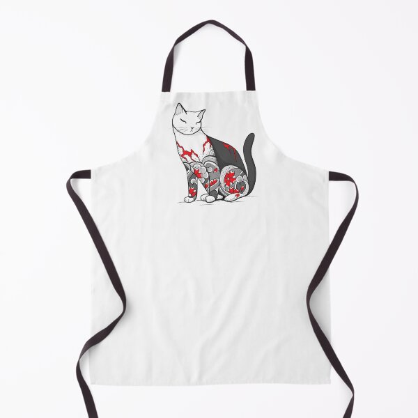 Item preview, Cat in Cherry Blossom Tattoo designed and sold by runcatrun.