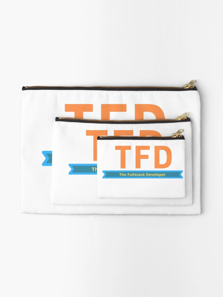 Thumbnail 2 of 4, Zipper Pouch, TFD- The Fullstack Developer designed and sold by fullstackdev25.