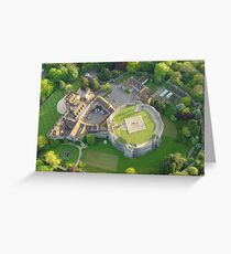 Farnham Castle - Birds Eye View Greeting Card