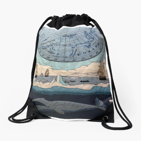 The Whaling Grounds  Drawstring Bag