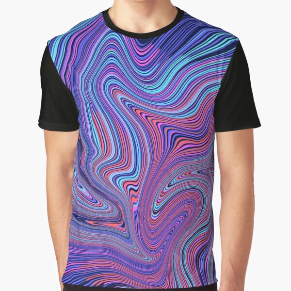 Printed purple oversized T-shirt - MARBLE
