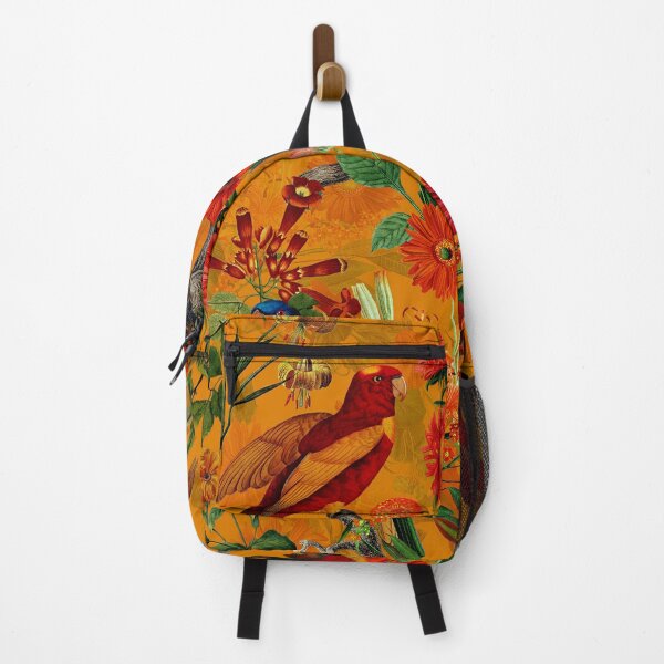 Item preview, Vintage Tropical Bird Jungle Botanical Garden orange Nightgarden designed and sold by UtArt.