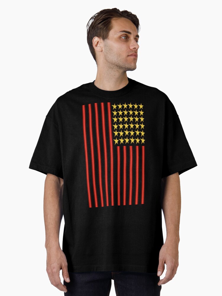 Thumbnail 1 of 7, Oversized T-Shirt, Stars And Stripes (USA 3) designed and sold by VkCases.
