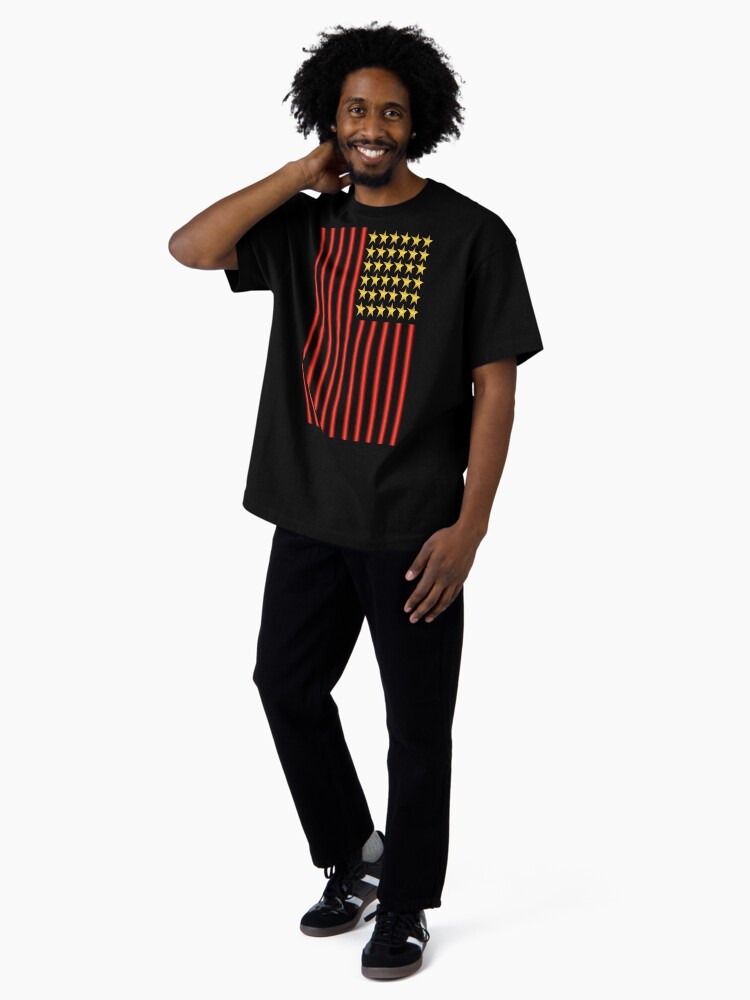 Thumbnail 4 of 7, Oversized T-Shirt, Stars And Stripes (USA 3) designed and sold by VkCases.
