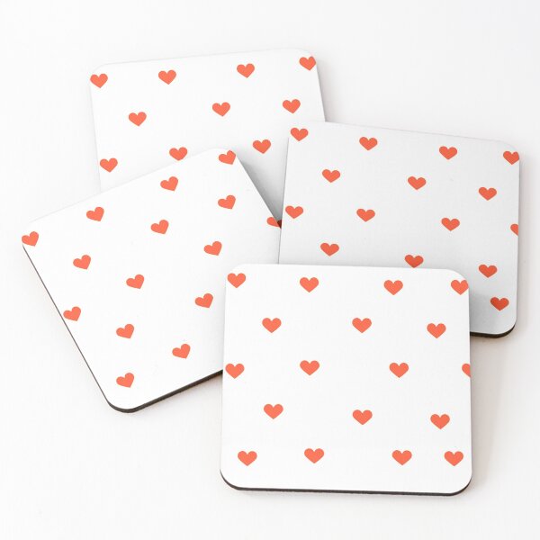 Item preview, red harts sticker pack designed and sold by -pp-designs.