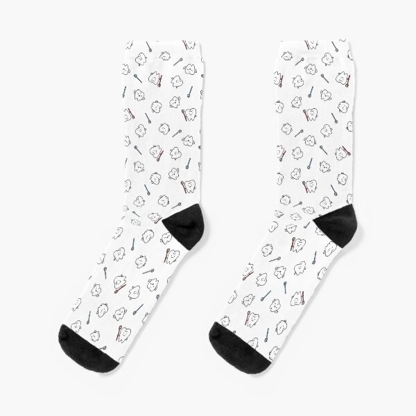 Lustige Zähne. Niedliche Zahnkunst. Zahnarzt Muster Design. Socken