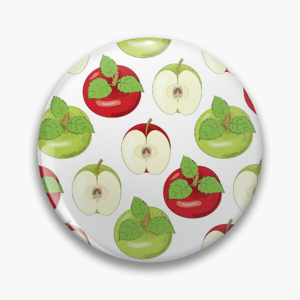 Item preview, Pattern with red and green apples.  designed and sold by skazka111.