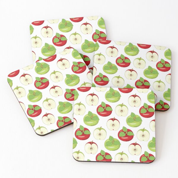 Item preview, Pattern with red and green apples.  designed and sold by skazka111.