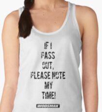 If I pass out, please note my time! Women's Tank Top