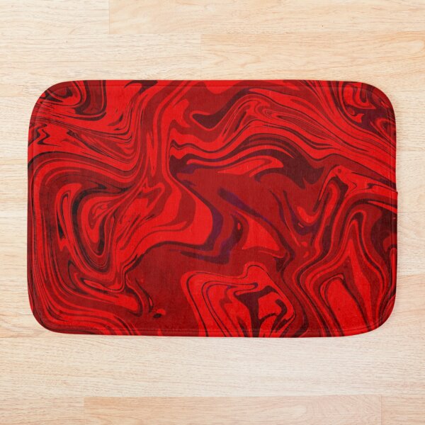 Grunge Red Bath Mat