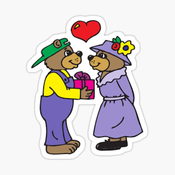 Sticker Teddyb C3 A4ren Redbubble