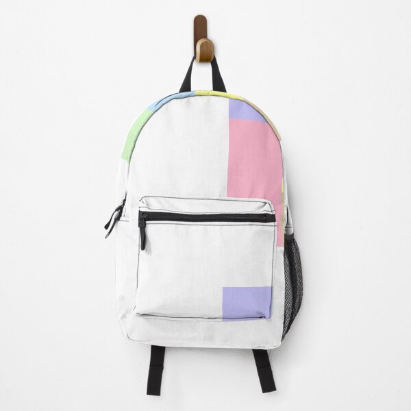 pastel color block backpack