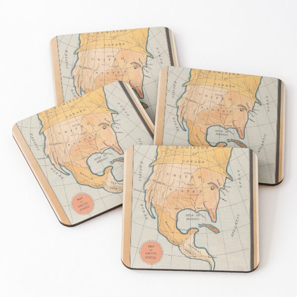 Item preview, Vintage Cartoon Map of America's Uncle Sam Eating Cuba designed and sold by BravuraMedia.