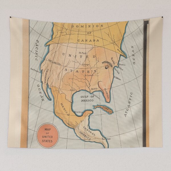 Item preview, Vintage Cartoon Map of America's Uncle Sam Eating Cuba designed and sold by BravuraMedia.
