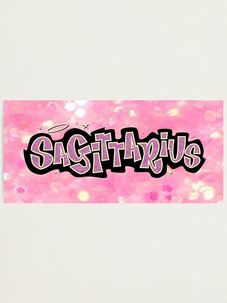 scorpio bratz style - iconic pink glitter font logo cute y2k