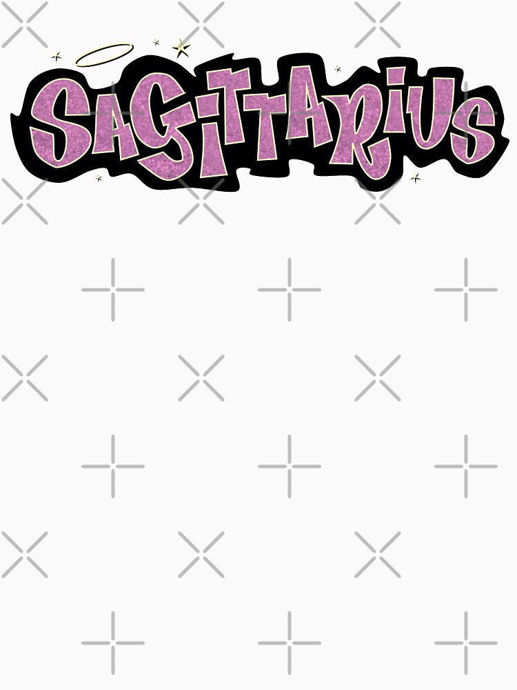 sagittarius bratz style - iconic pink glitter font logo cute y2k aesthetic  Mounted Print for Sale by sweetnsourbunny