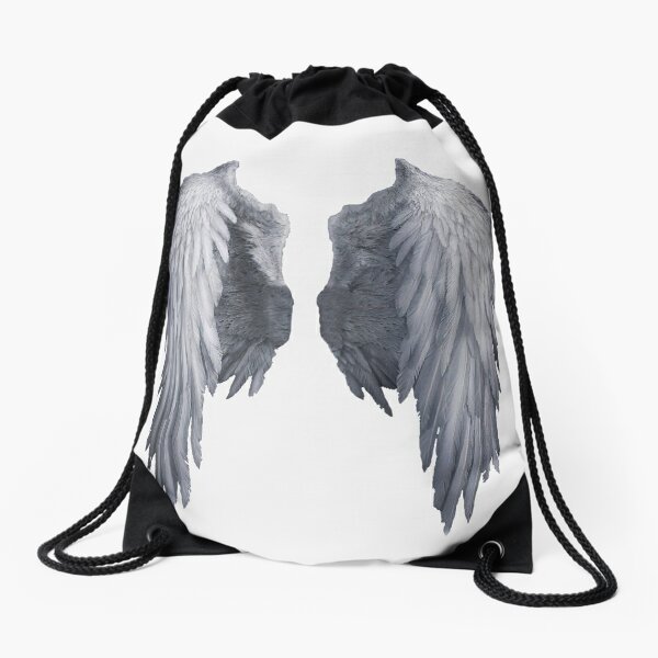 Angel Drawstring Bags Redbubble - roblox one winged angel song